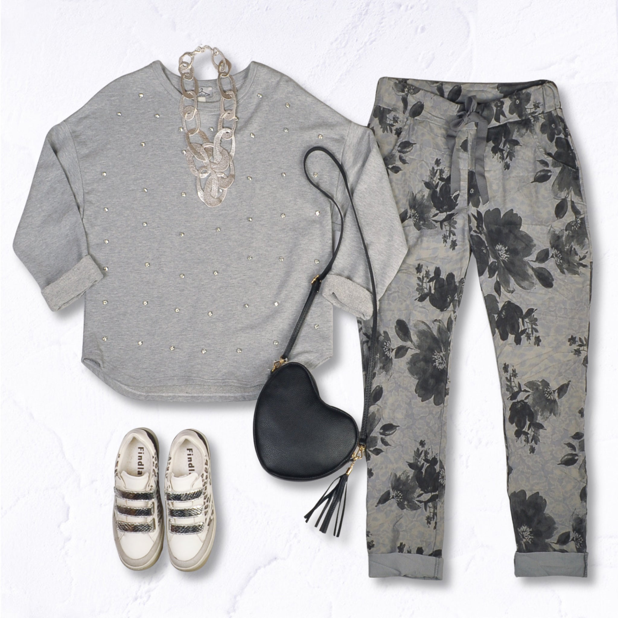 Oversized diamante sweater