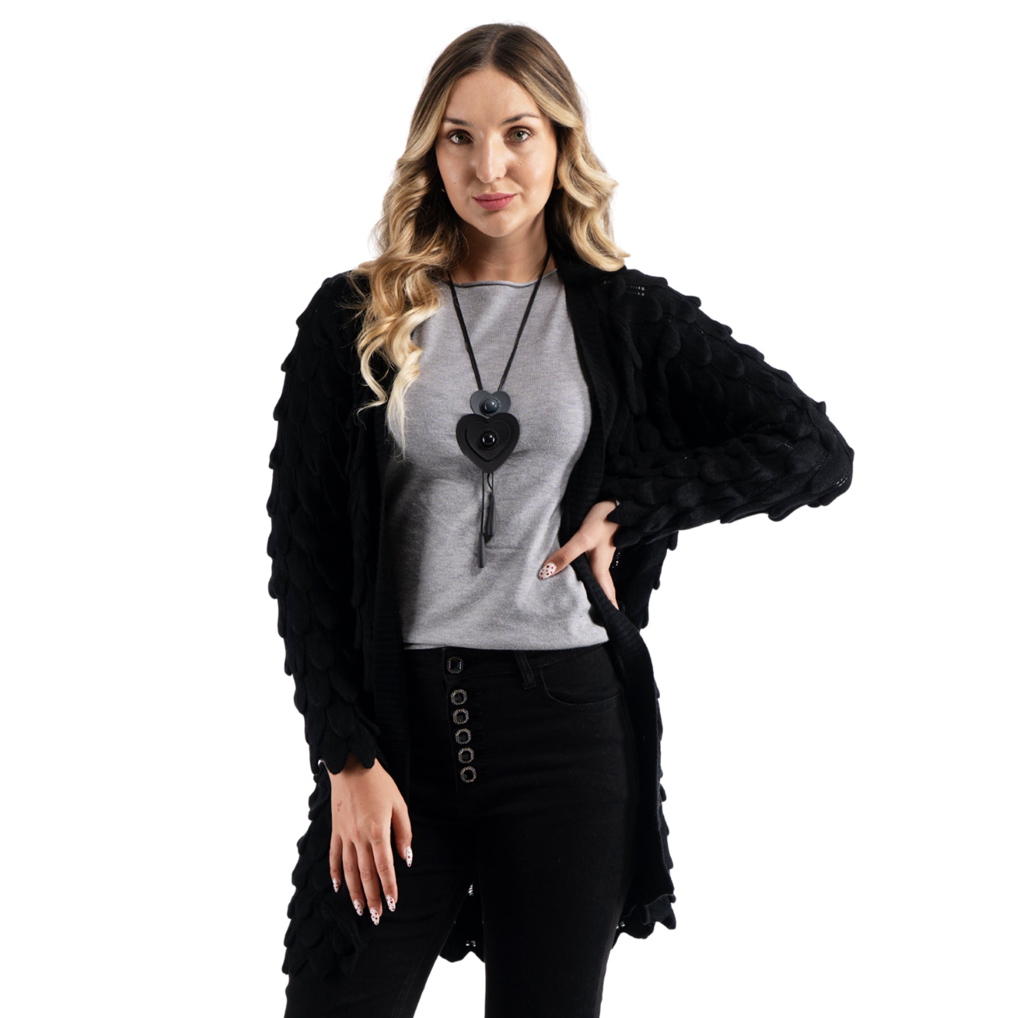 Armadillo knit cardi