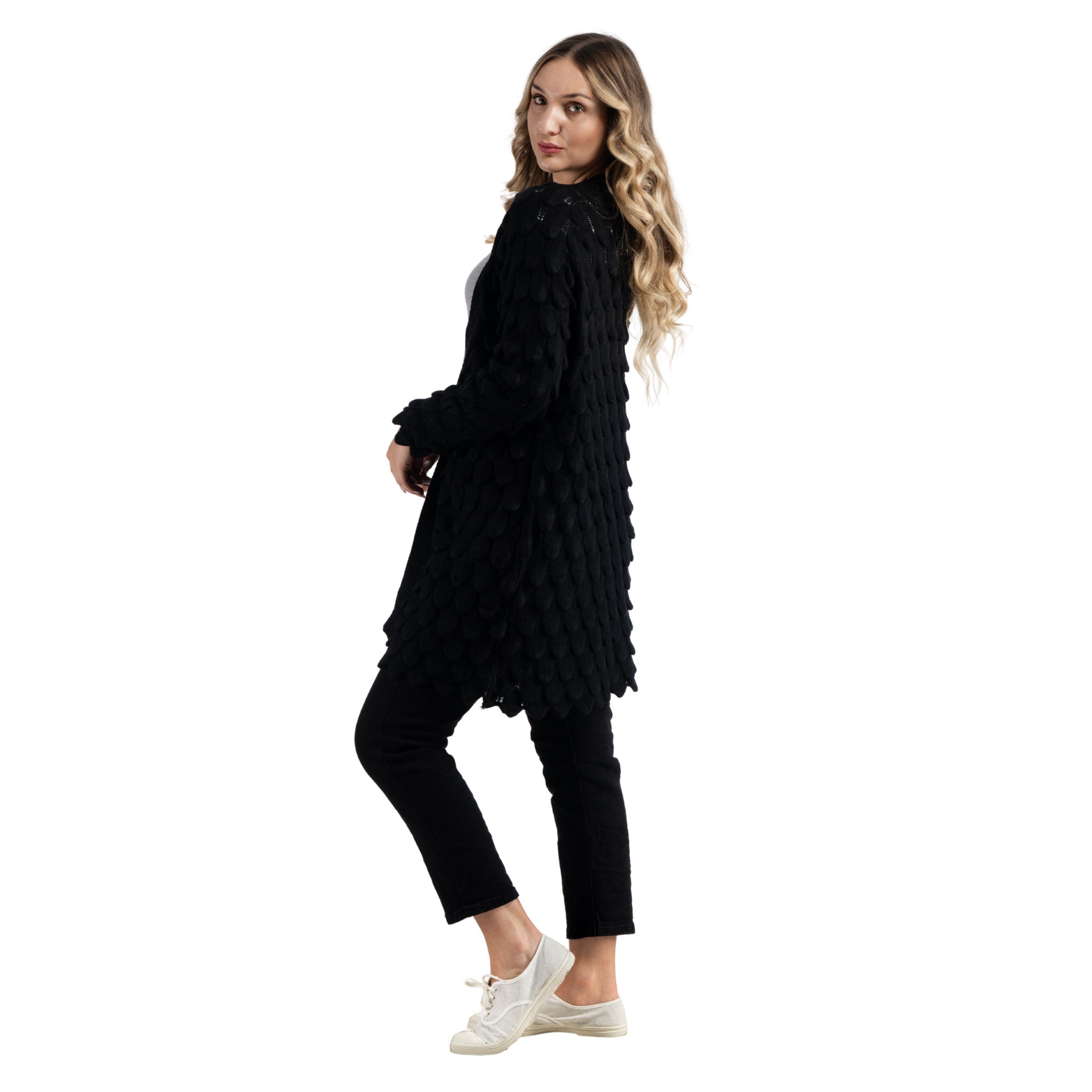 Armadillo knit cardi