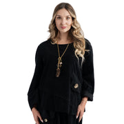 Mock pocket corduroy top