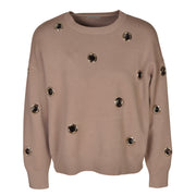 Eyelet detail knit top
