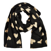 Multi heart print scarf