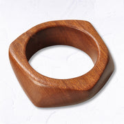 Geometric print wooden bracelet