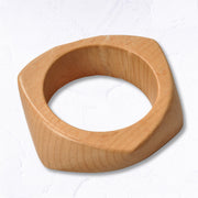 Geometric print wooden bracelet