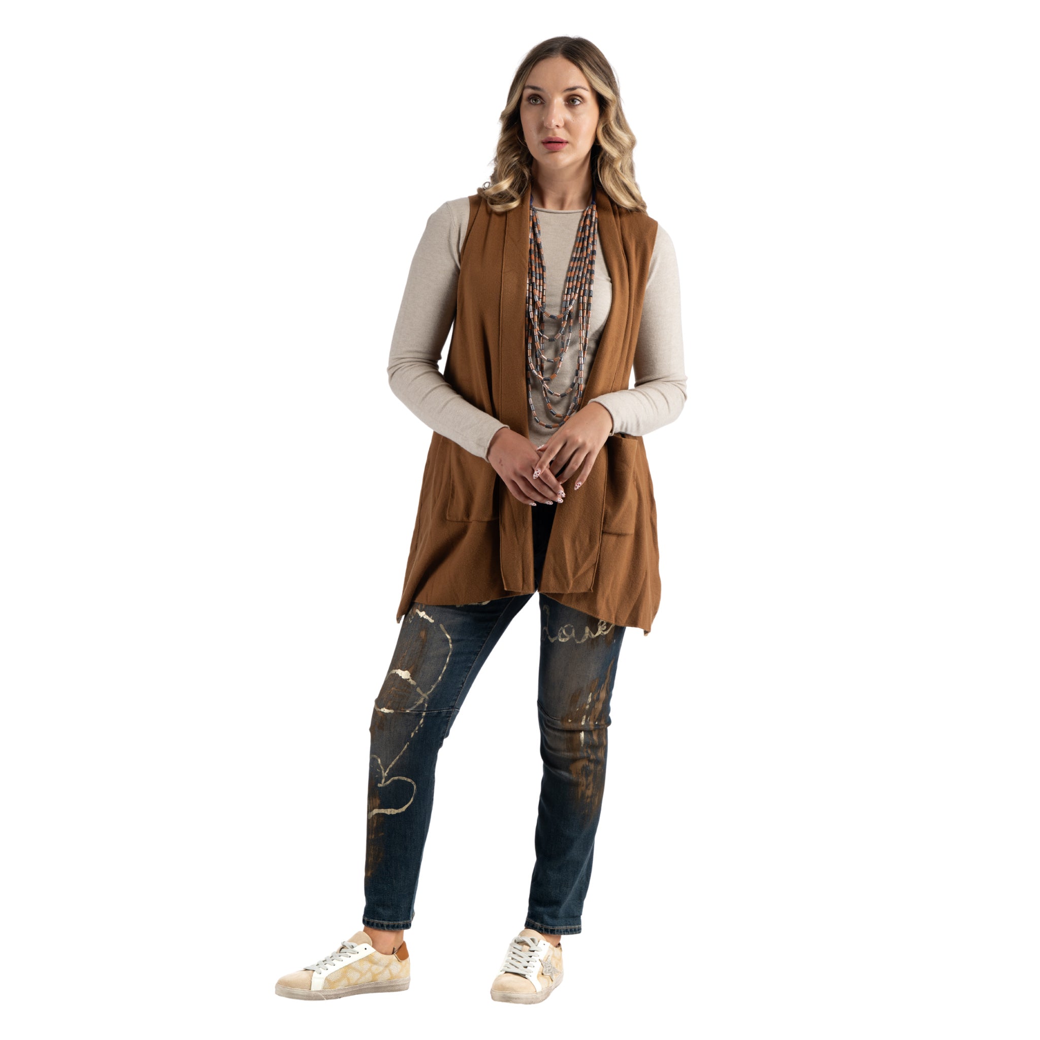 Collared gilet