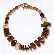 Multi resin beaded necklace