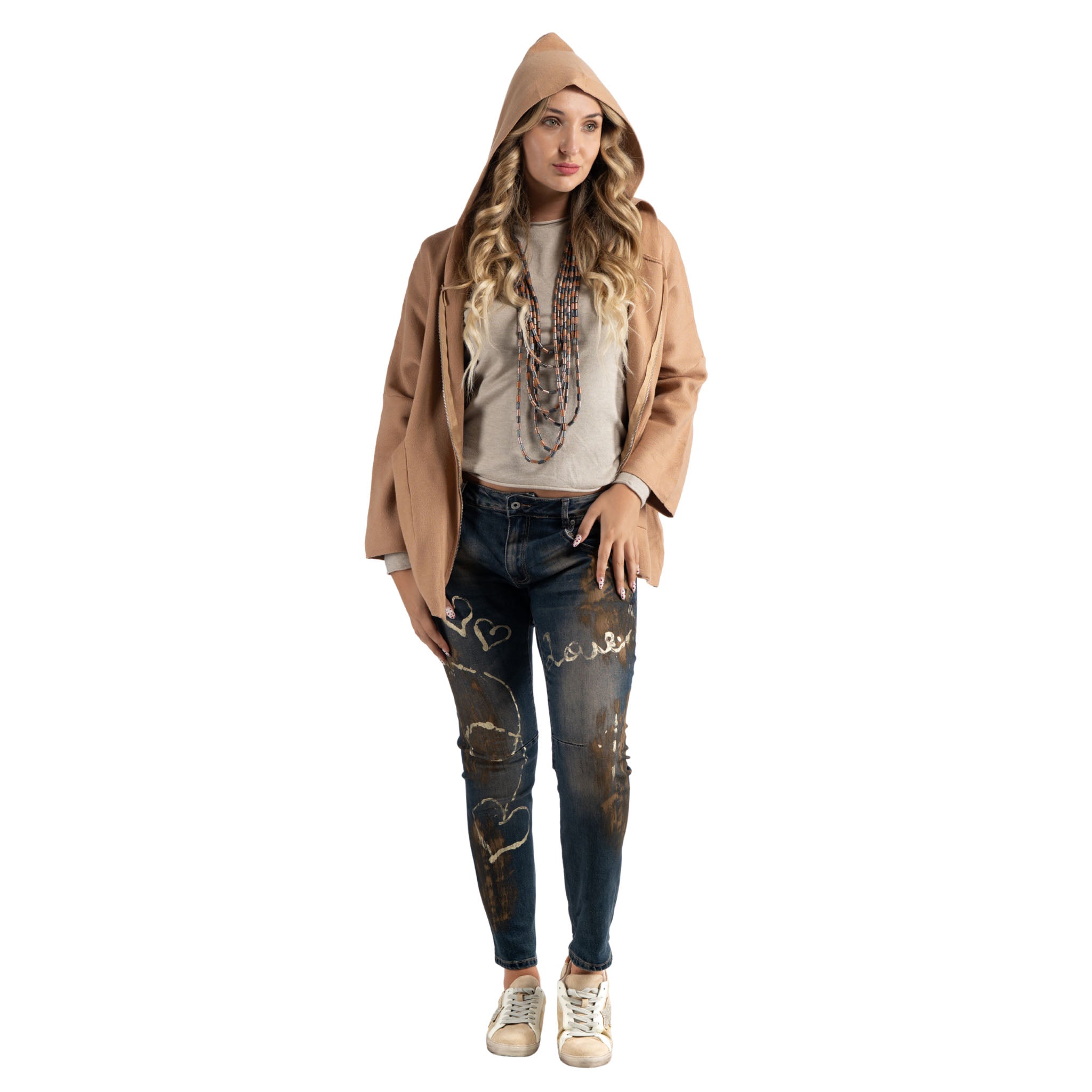 Zip up hooded cardi
