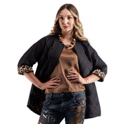 Long quilted jacket