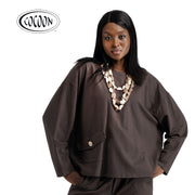 Cocoon pocket detail boxy sweatshirt