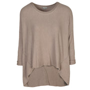 Hi-Lo oversized knit top