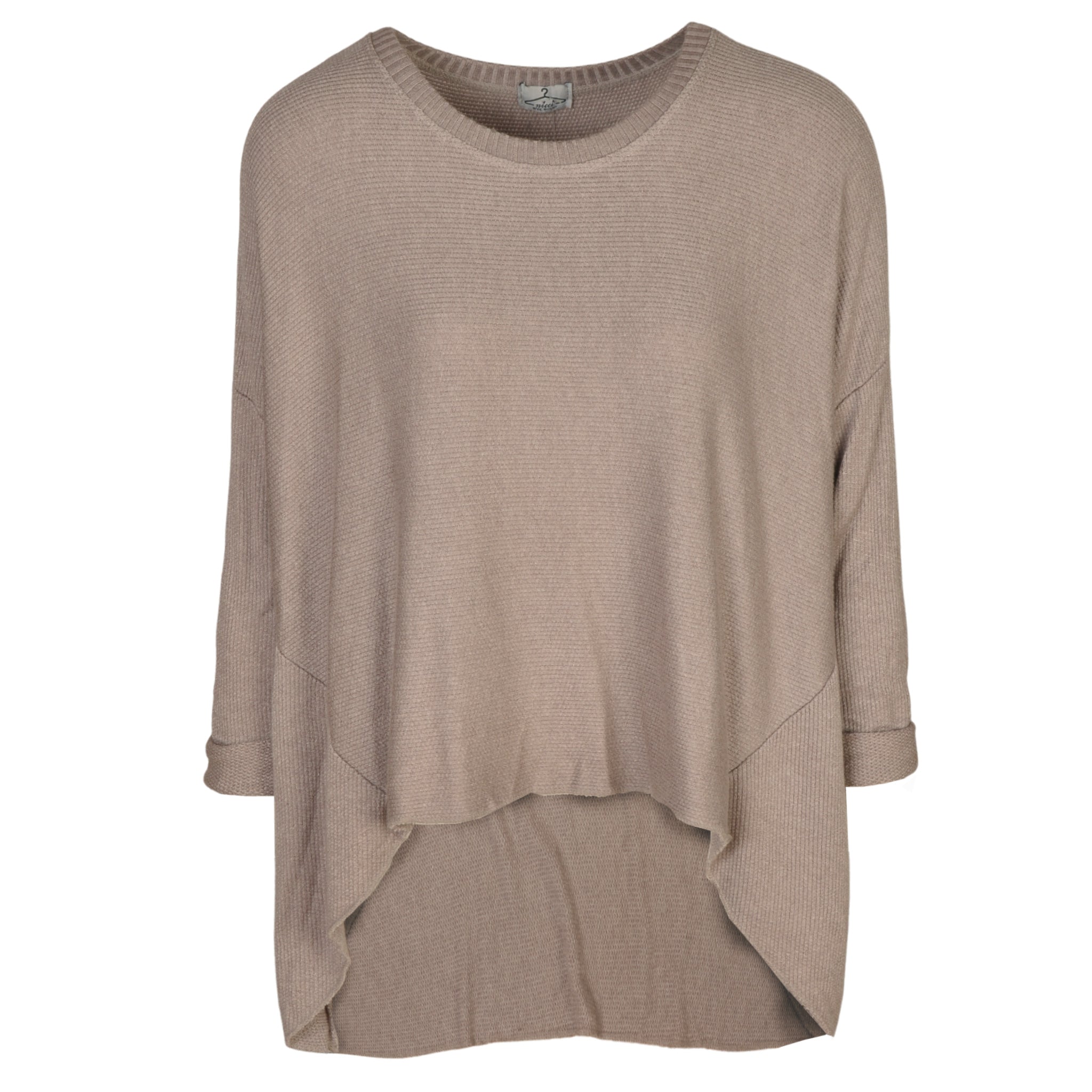Hi-Lo oversized knit top
