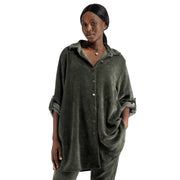 Gold button chenille coatigan