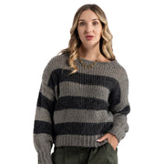 Striped chunky knit top
