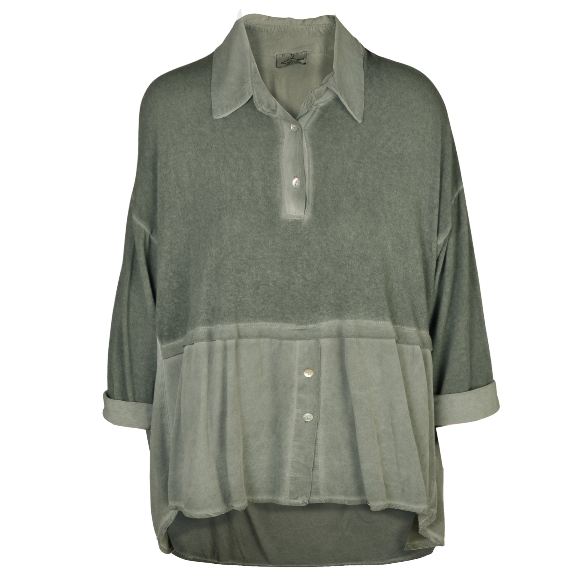 2-Textured overdyed top