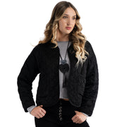 Silky quilted jacket