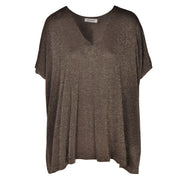 Shimmer lurex knit top