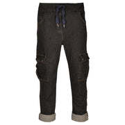 cargo denim jogger