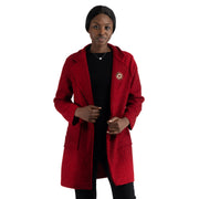Sun brooch boucle coat