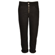 Diamante button jeans