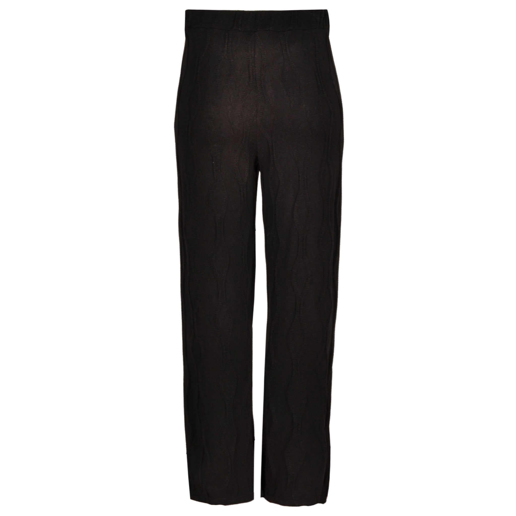 Straight leg cable knit pants