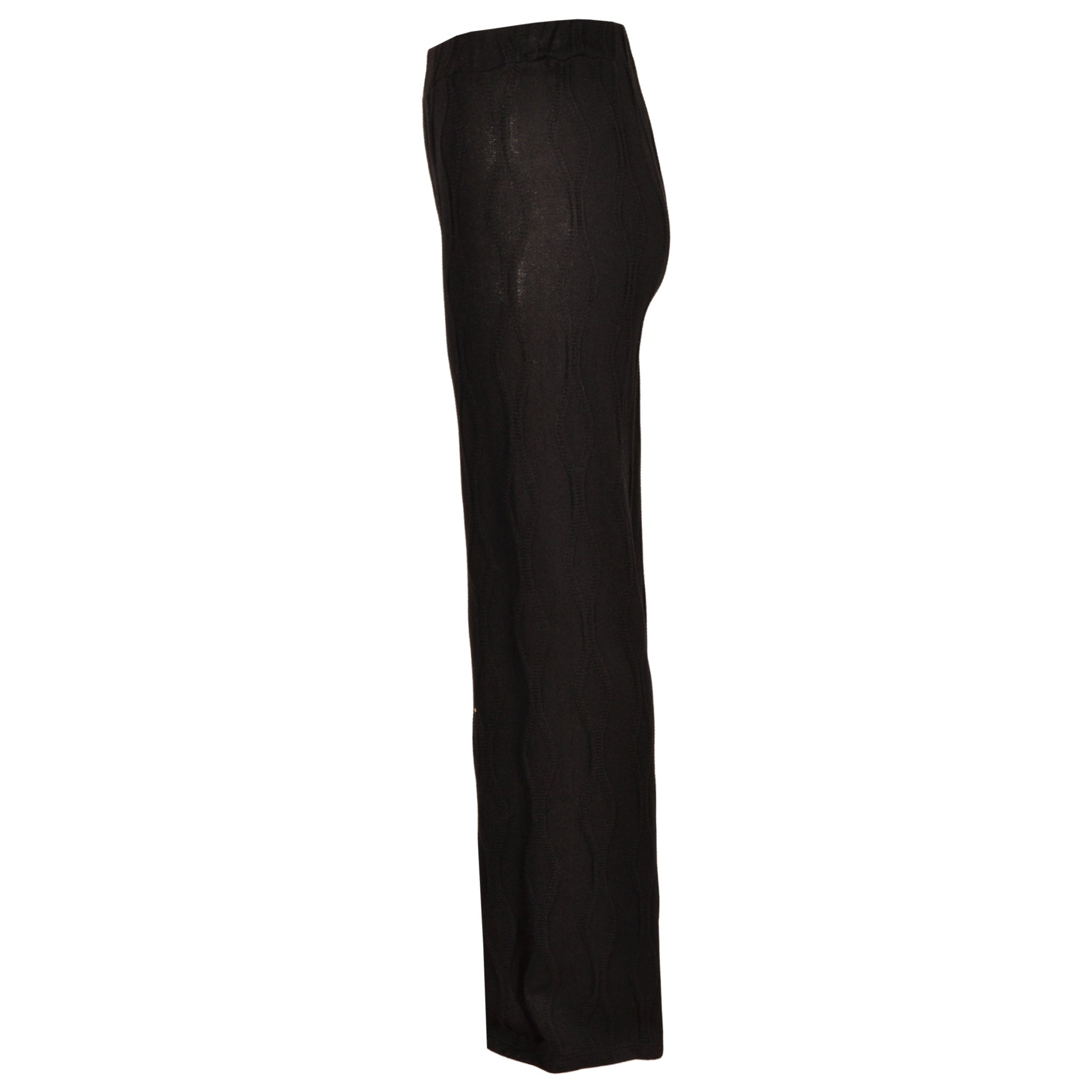 Straight leg cable knit pants
