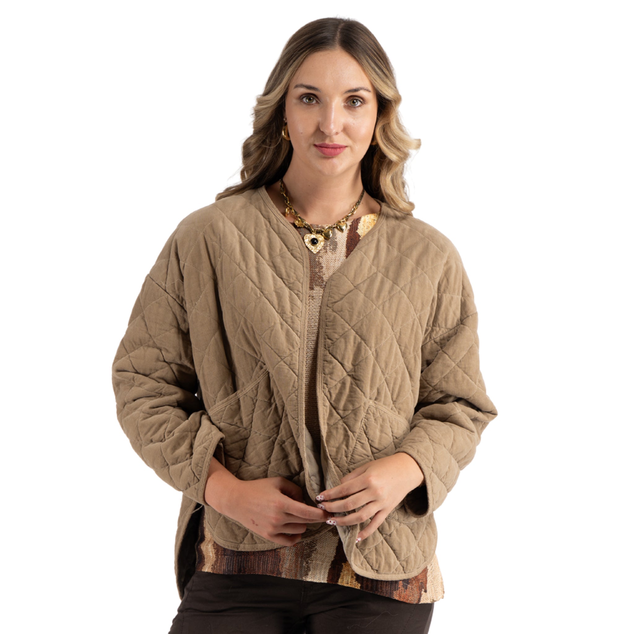 Quilted corduroy jacket