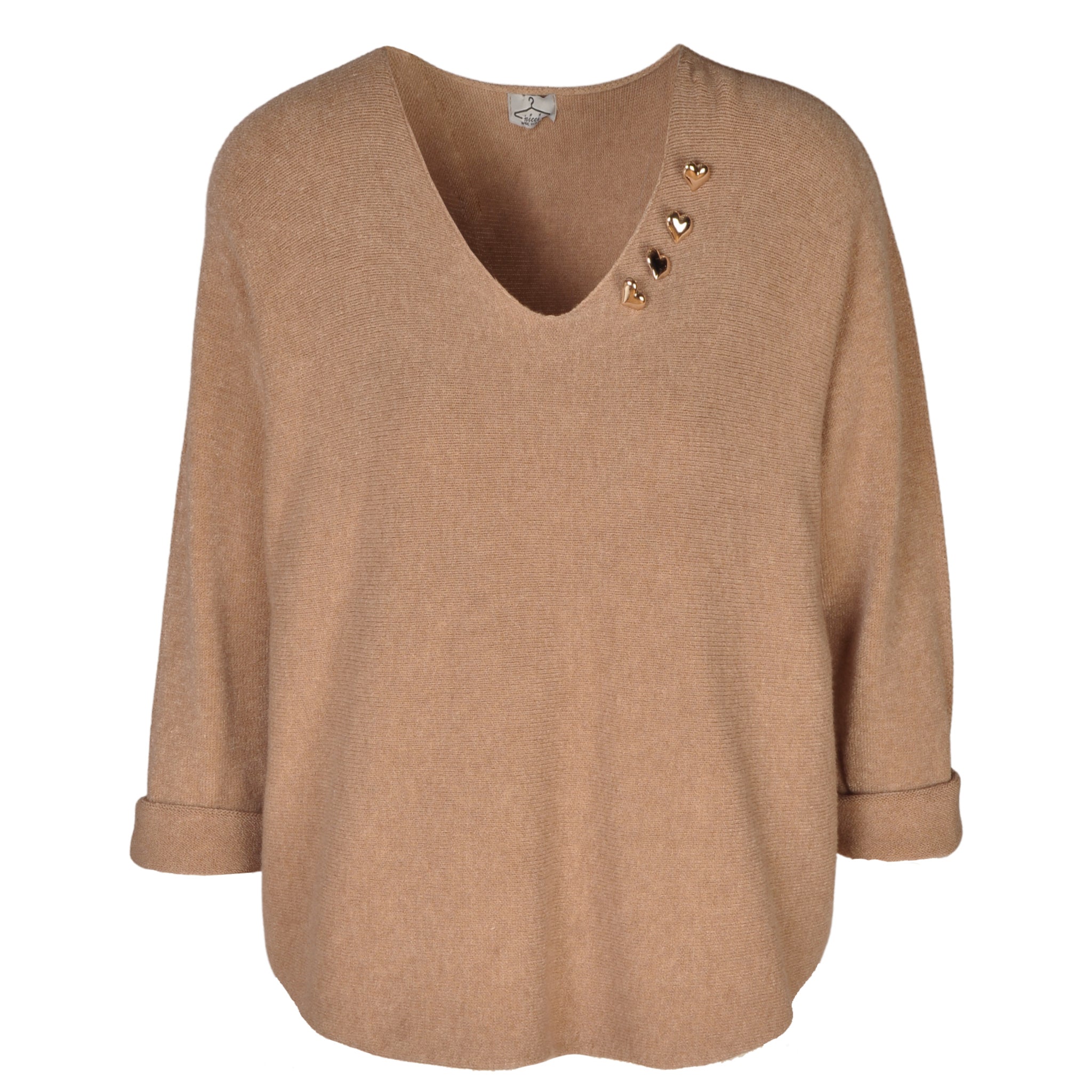 Multi heart detail top