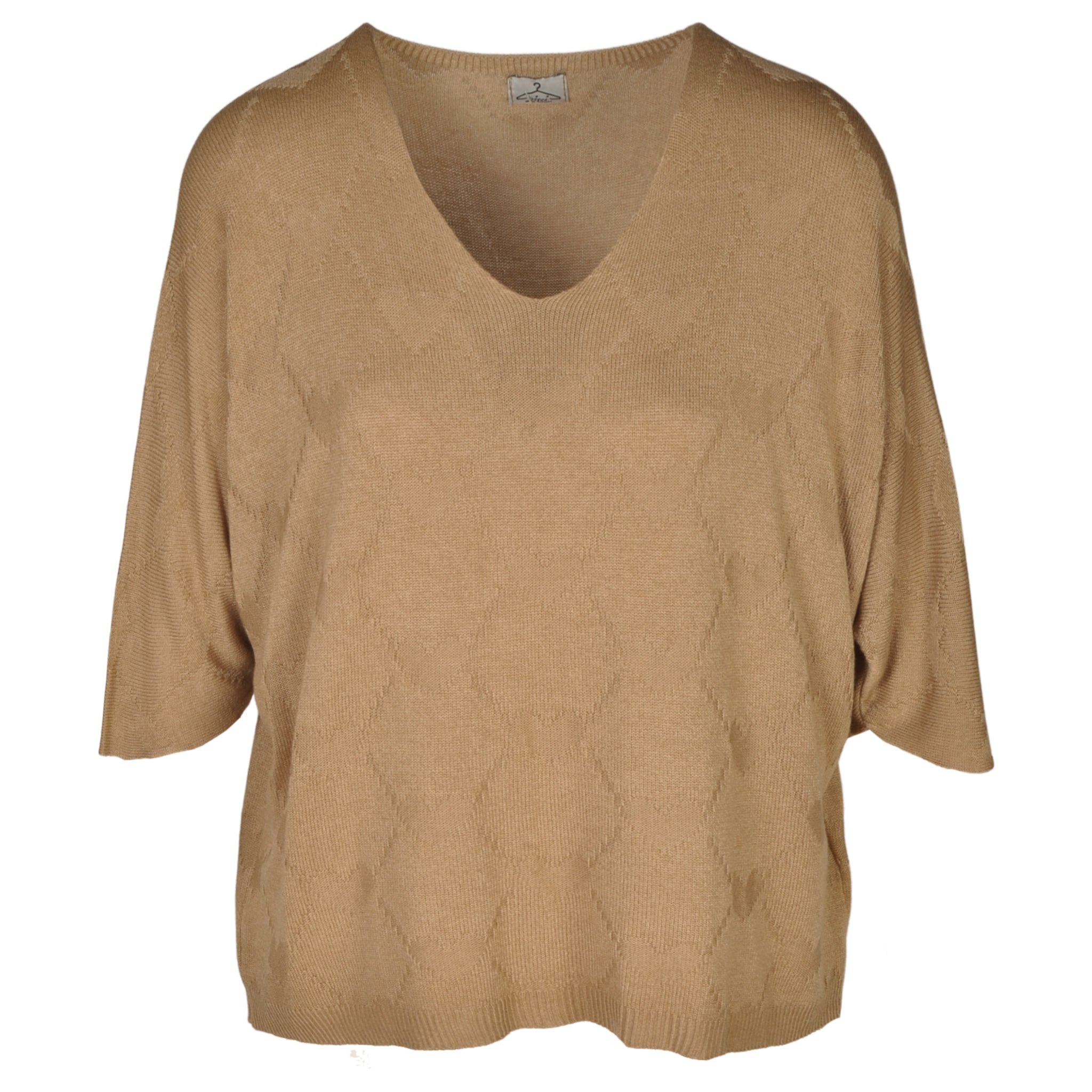 Overdyed multi heart batwing top