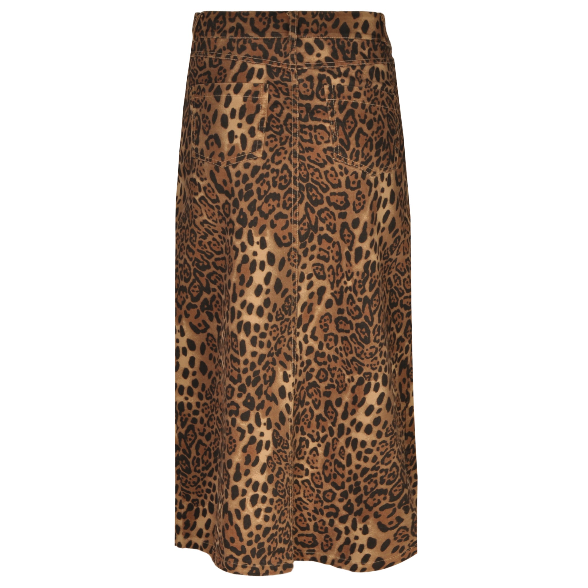 leopard print maxi skirt