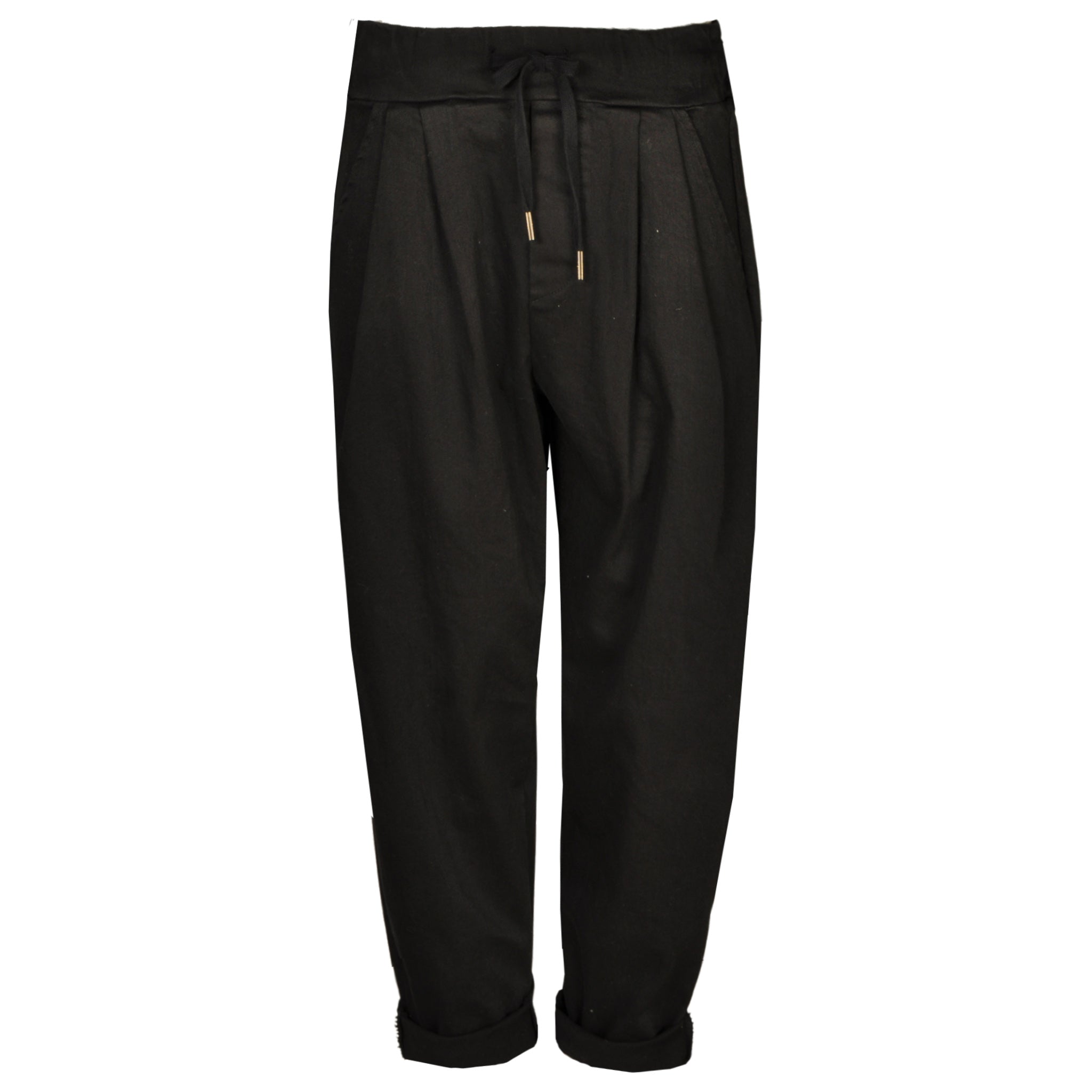 Drawstring dart balloon pants