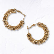 Mini mesh hoop earrings