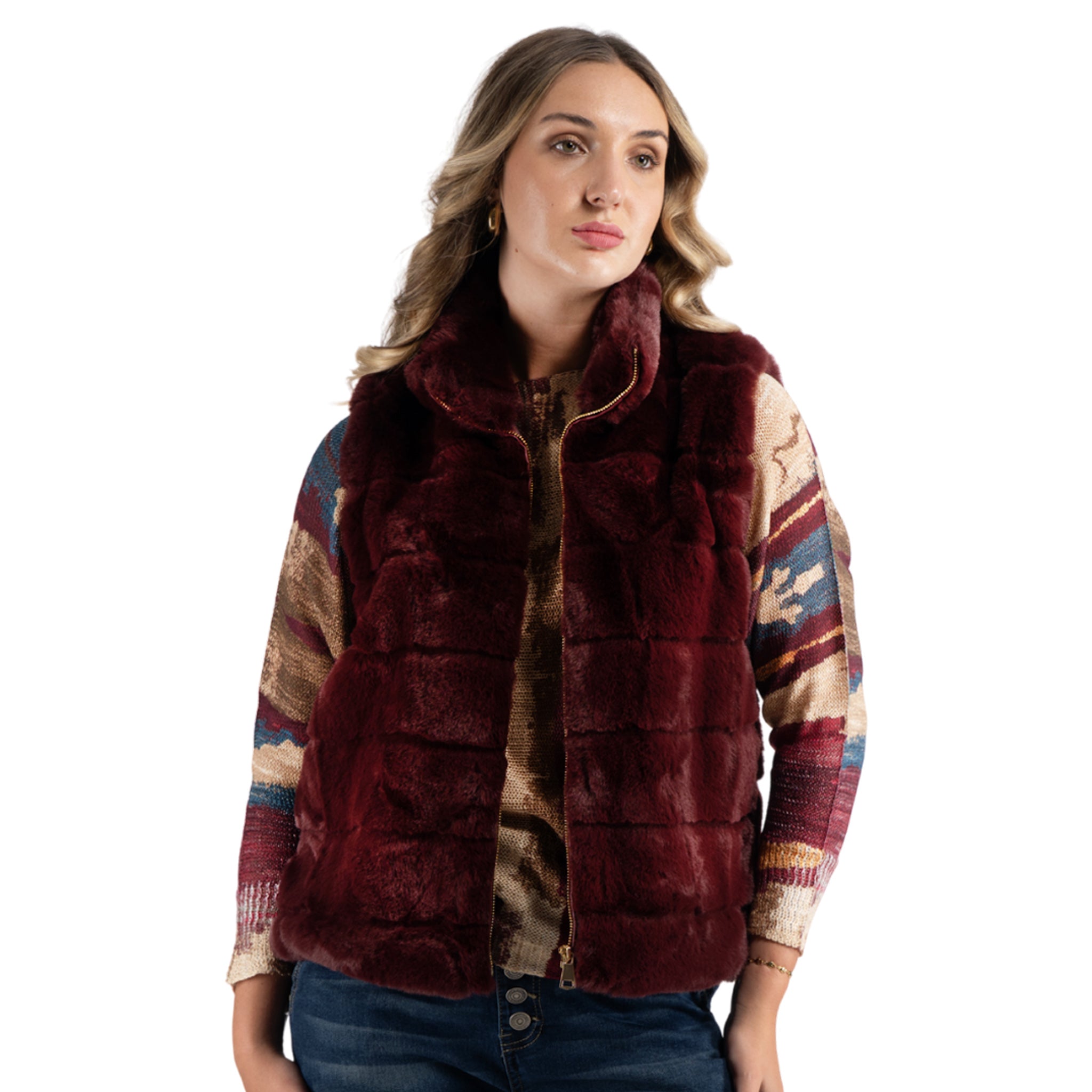 Faux fur gilet