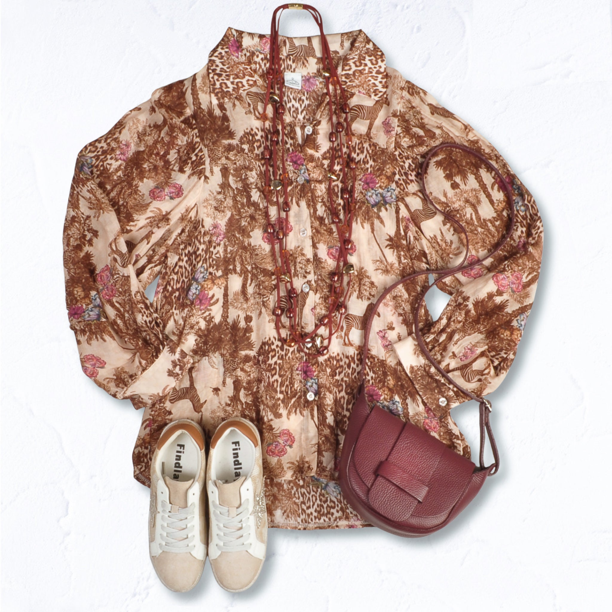 Zebra toile print shirt