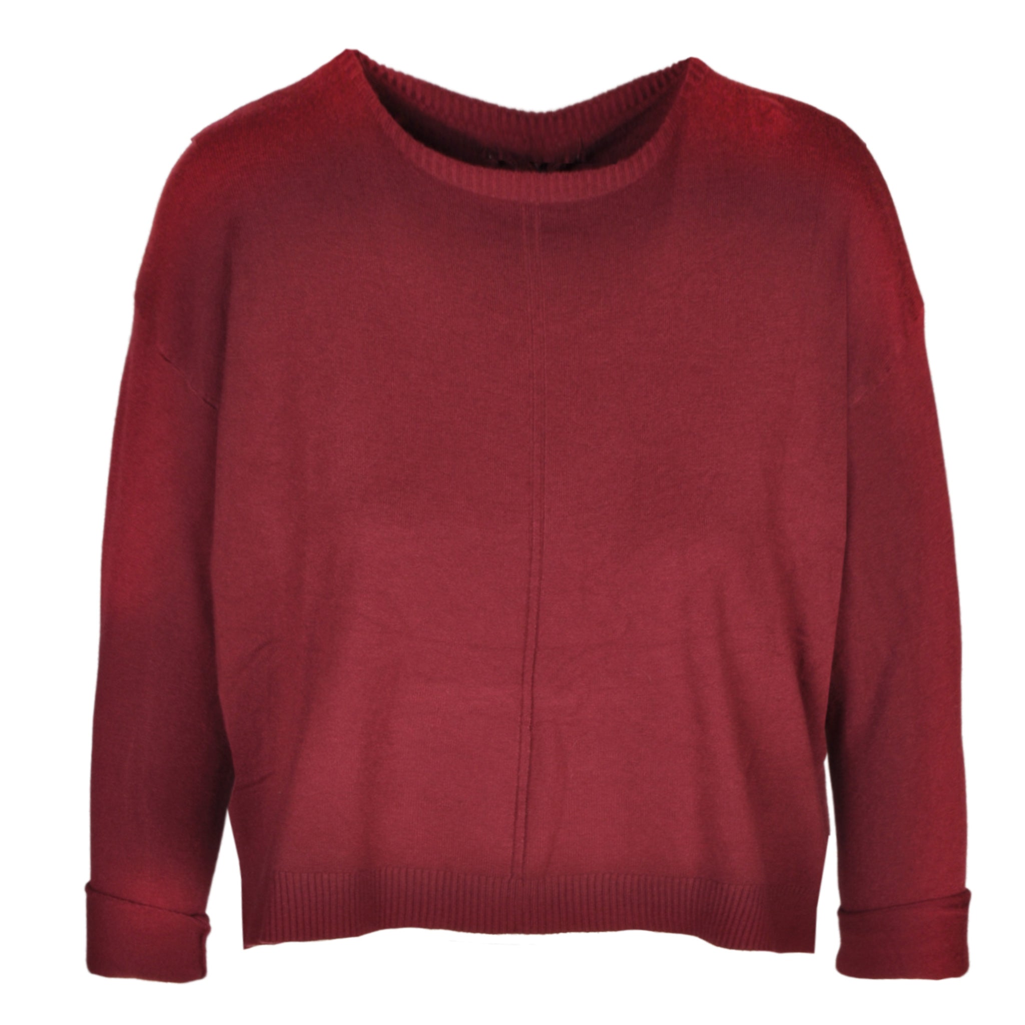 Ribbed edge knit top