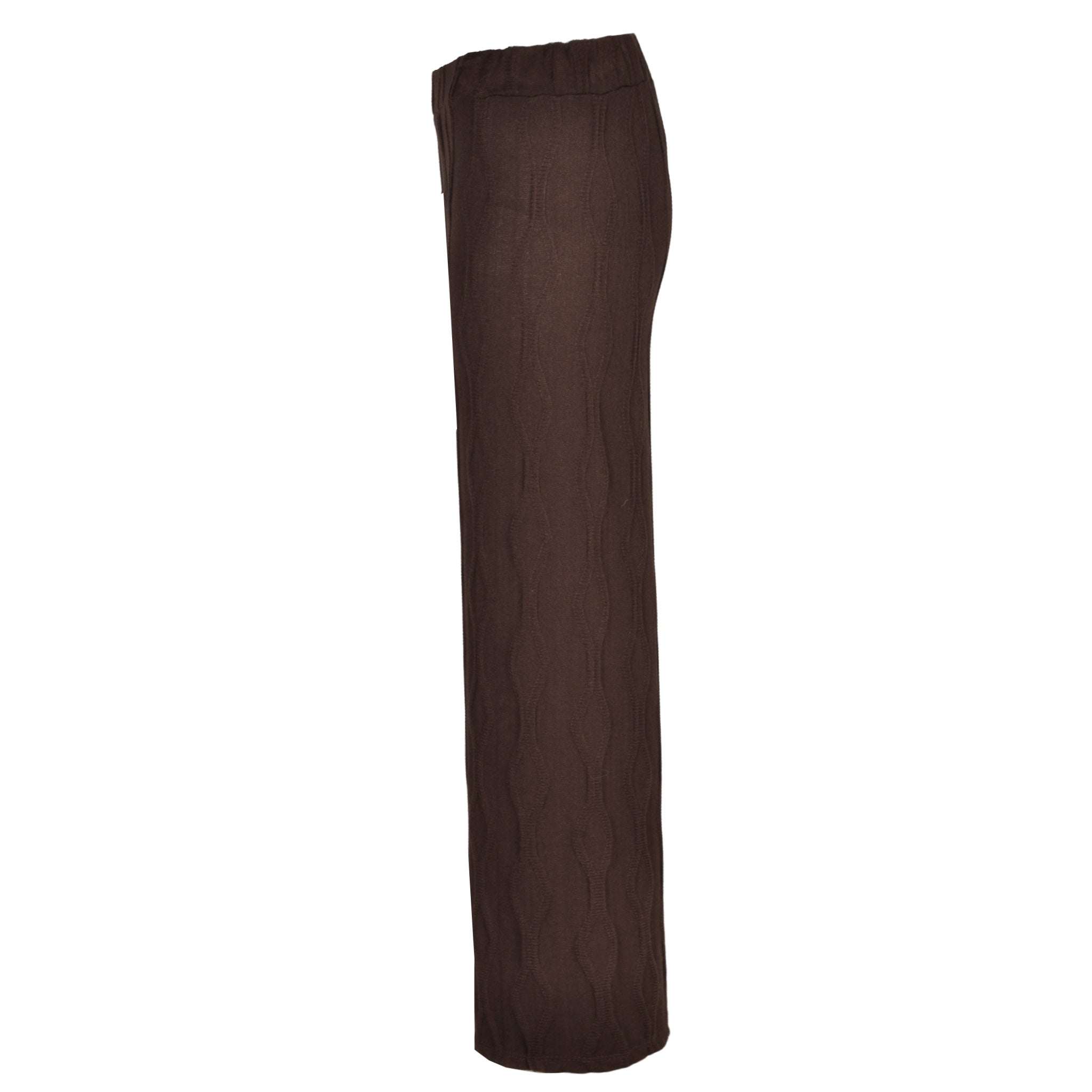 Straight leg cable knit pants
