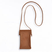 Genuine leather cell phone pouch