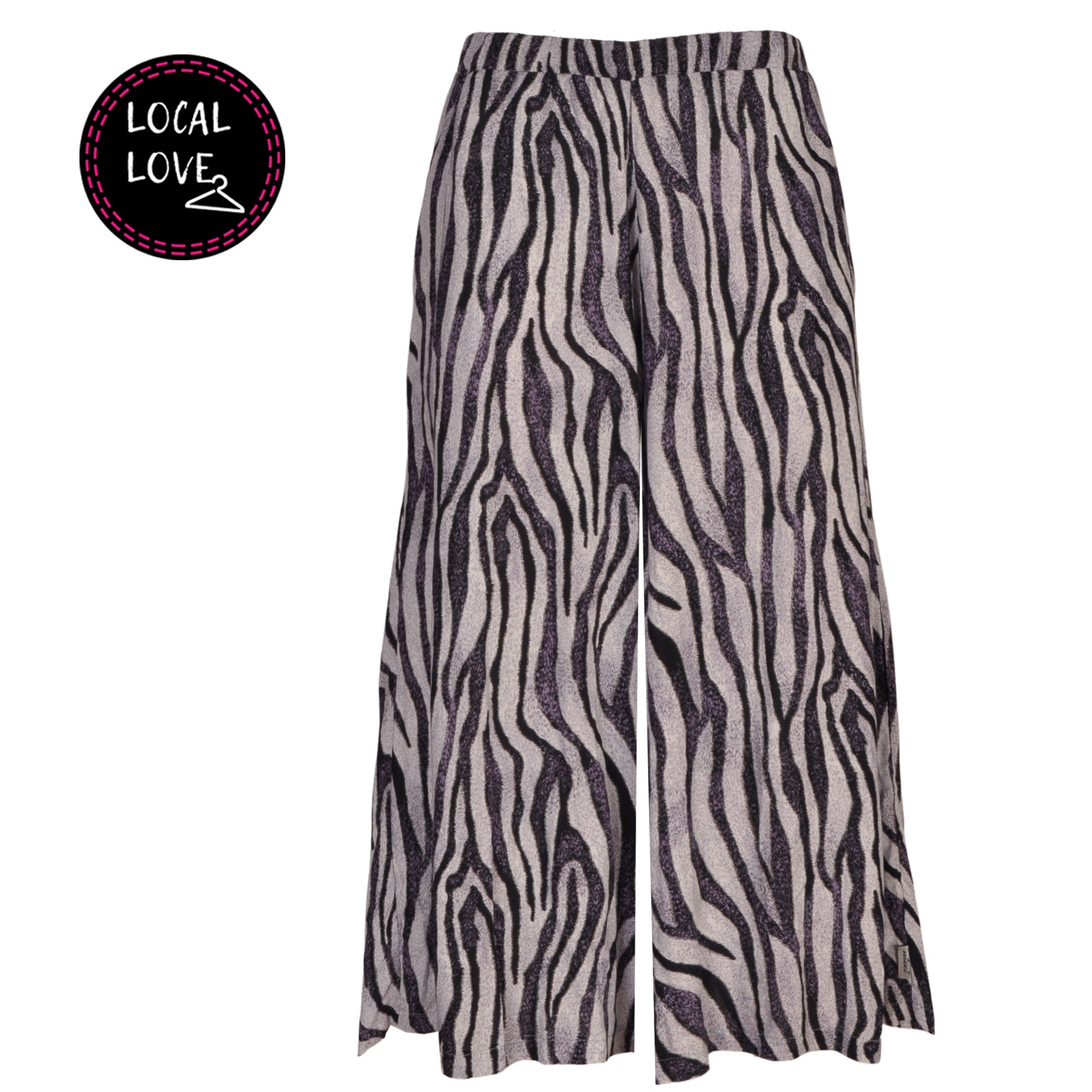 Nicci Zebra Jack wide leg pant