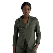Aymmetrical zip pointy jacket