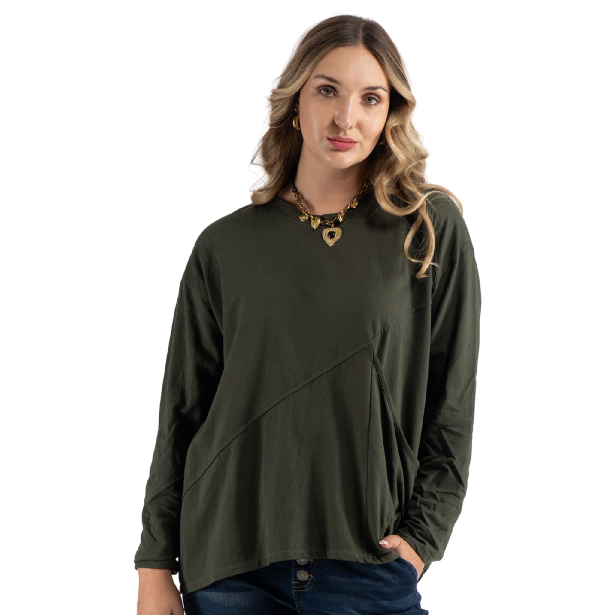 Panel pocket sweatshirt