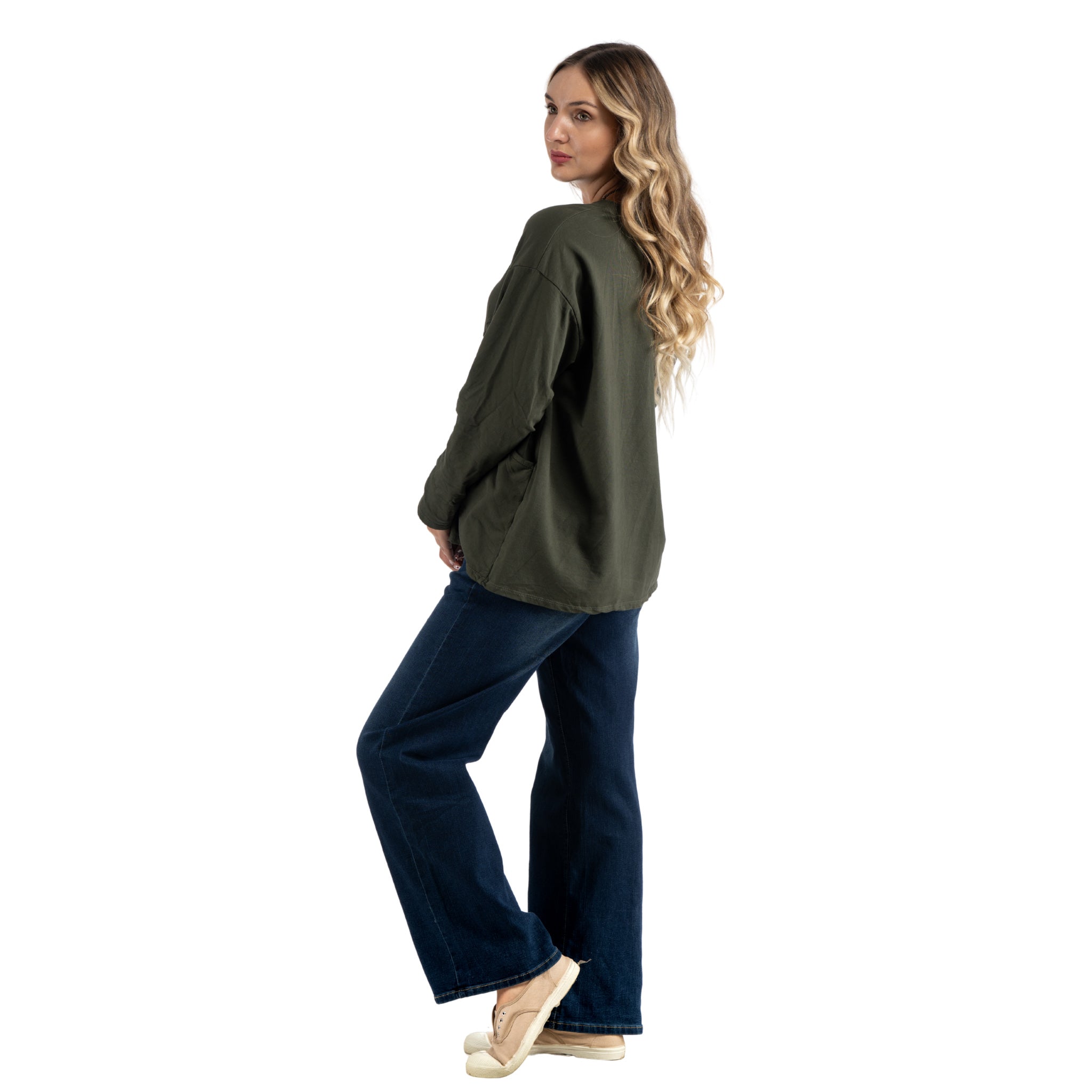 Panel pocket sweatshirt
