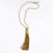Giant tassel long necklace