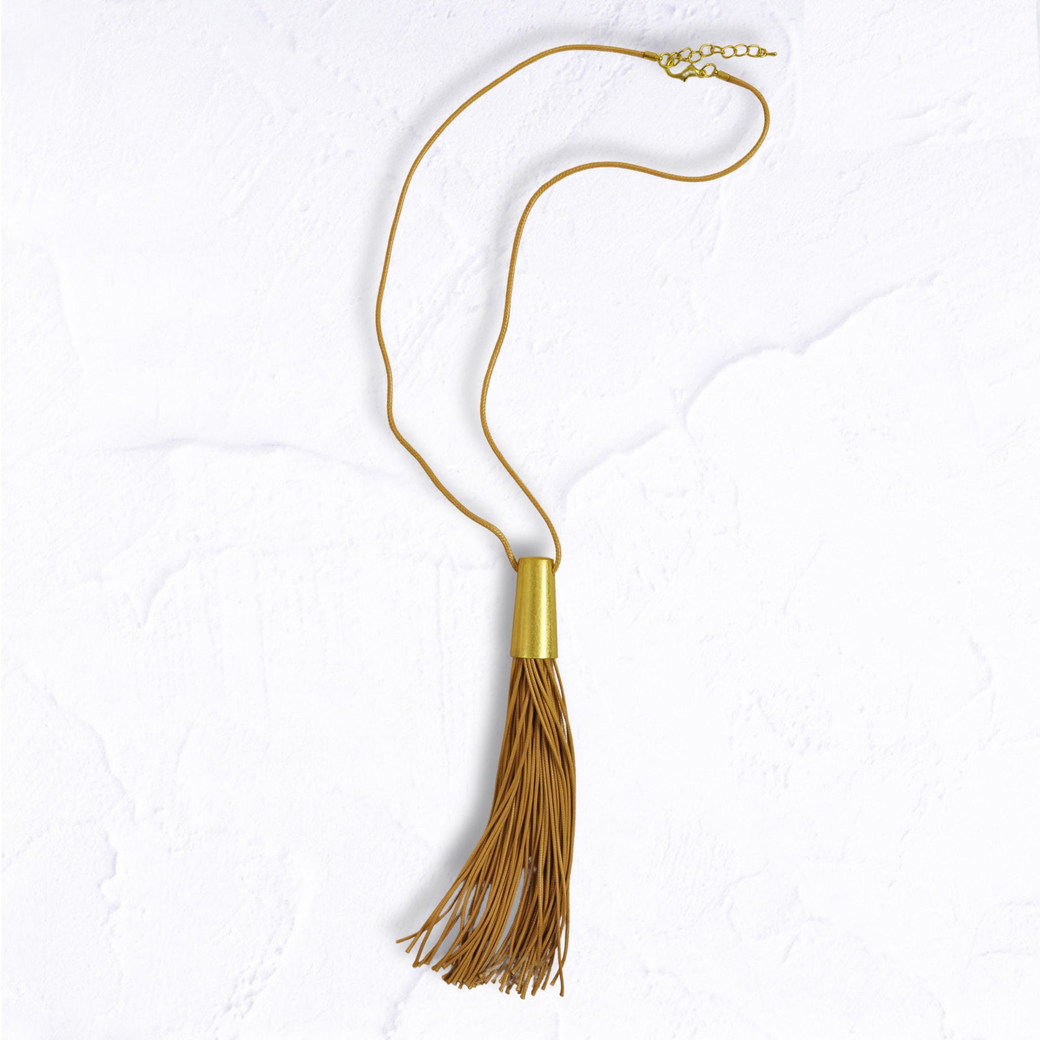 Giant tassel long necklace