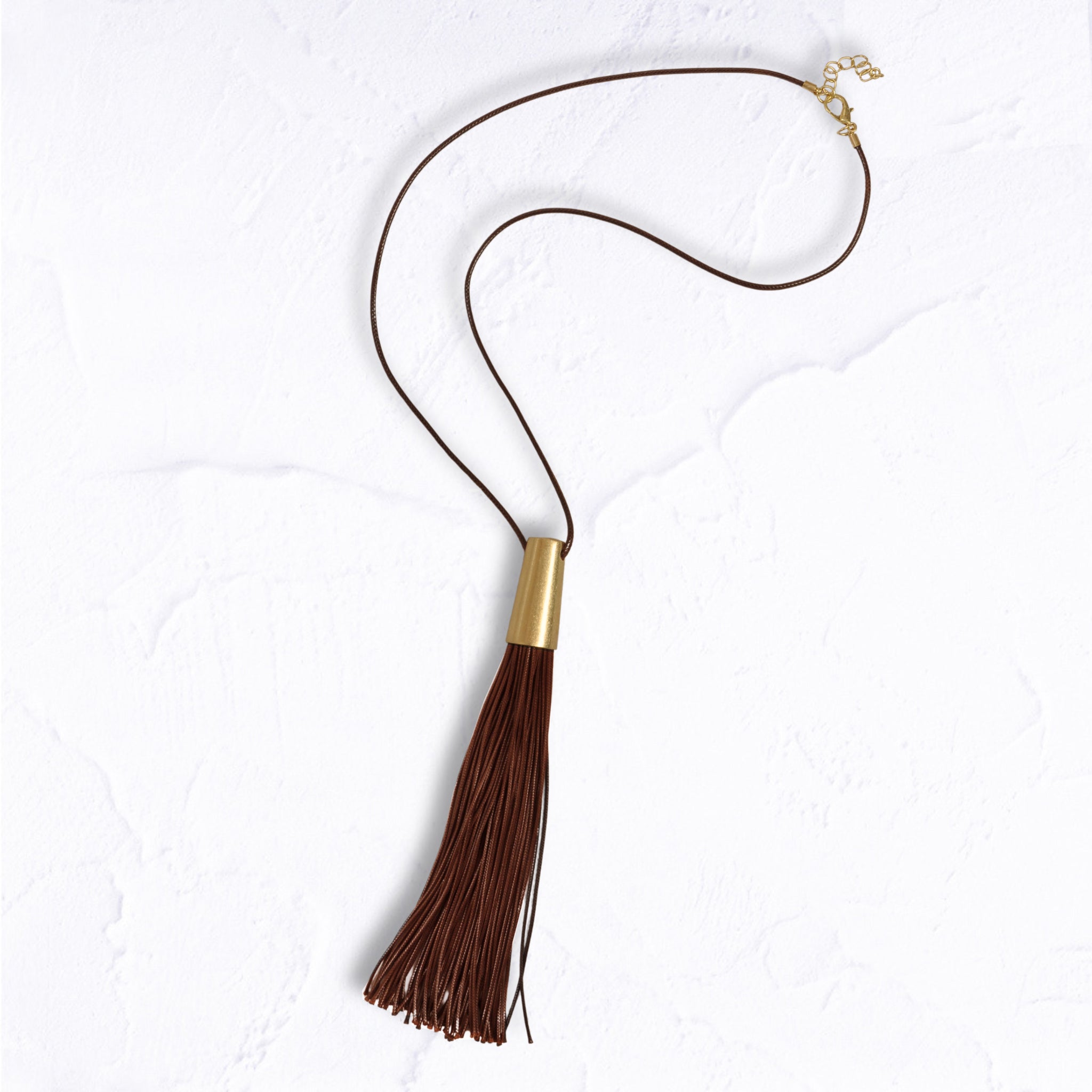 Giant tassel long necklace