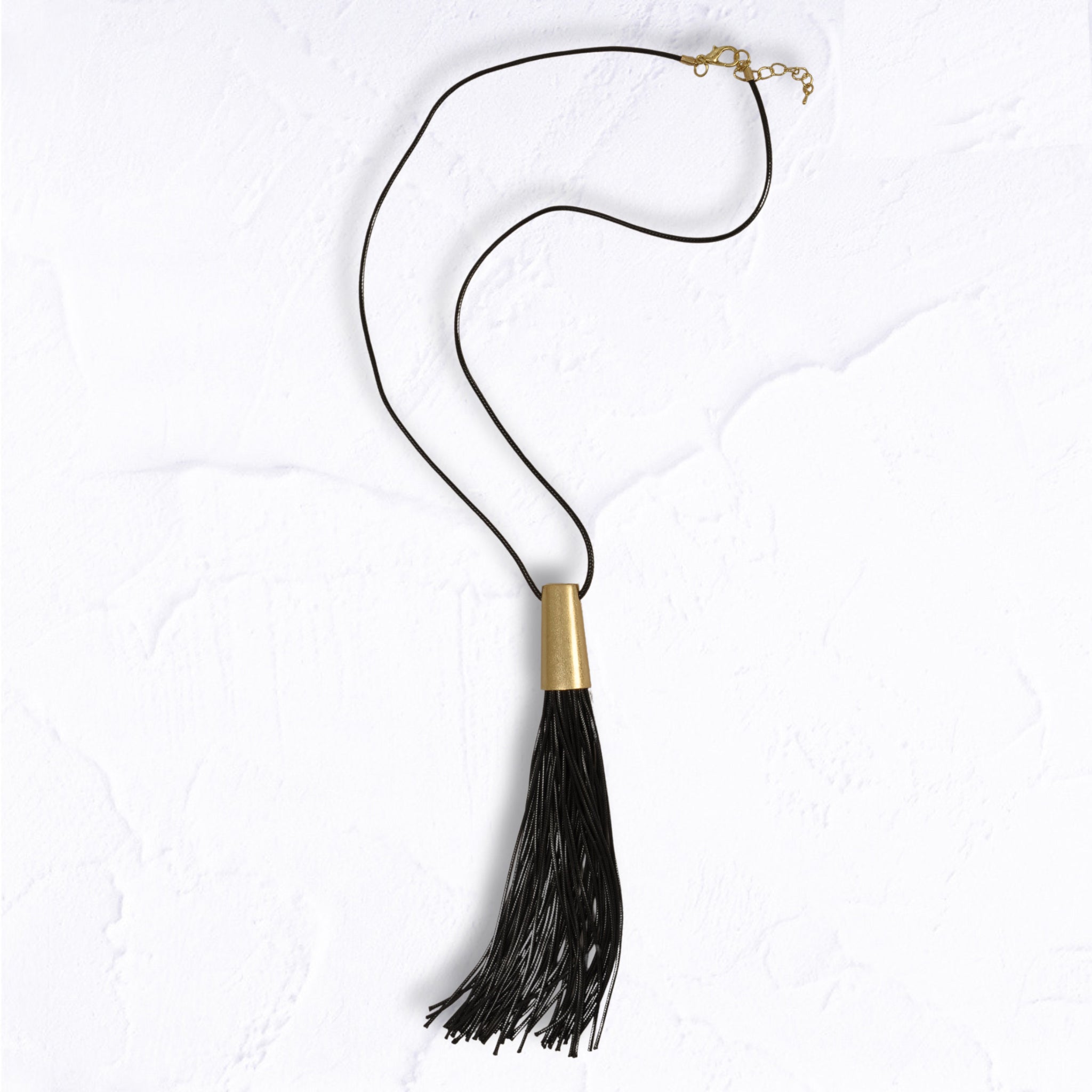 Giant tassel long necklace