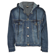 Hooded denim jacket