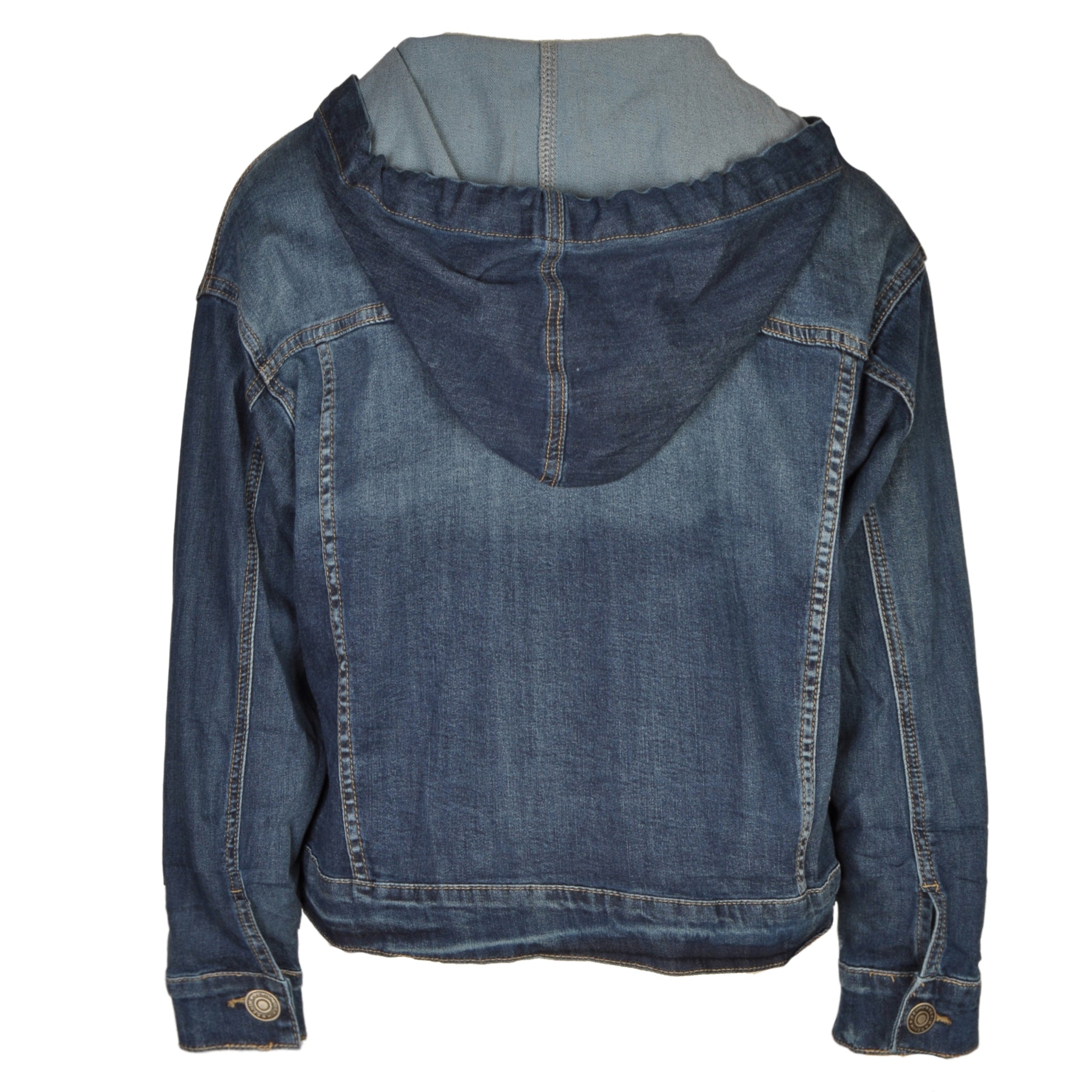 Hooded denim jacket