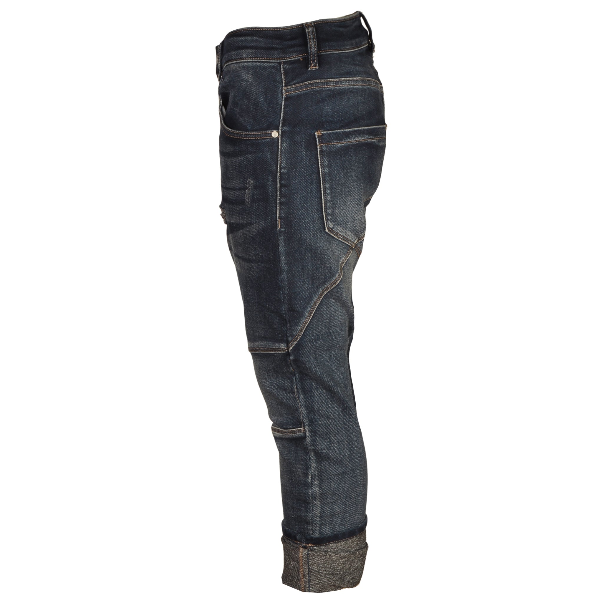 Torn patch detail jeans