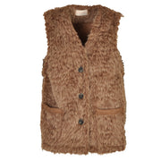 Faux fur waistcoat