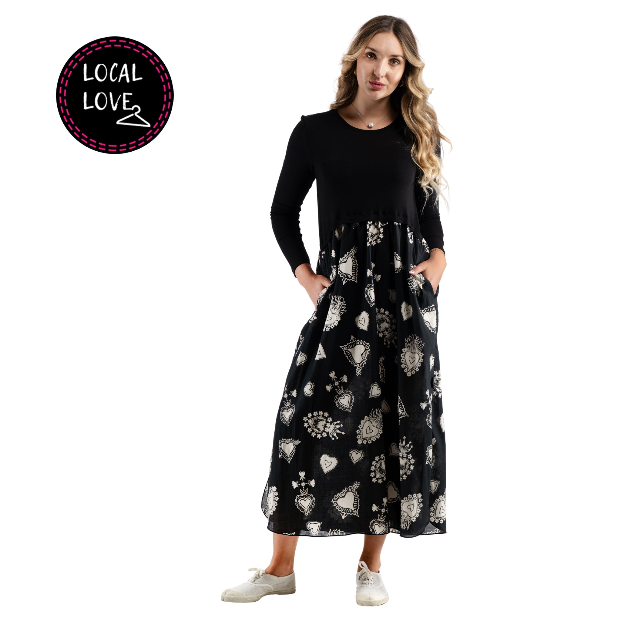 Nicci Blake Cora 2-textured dress