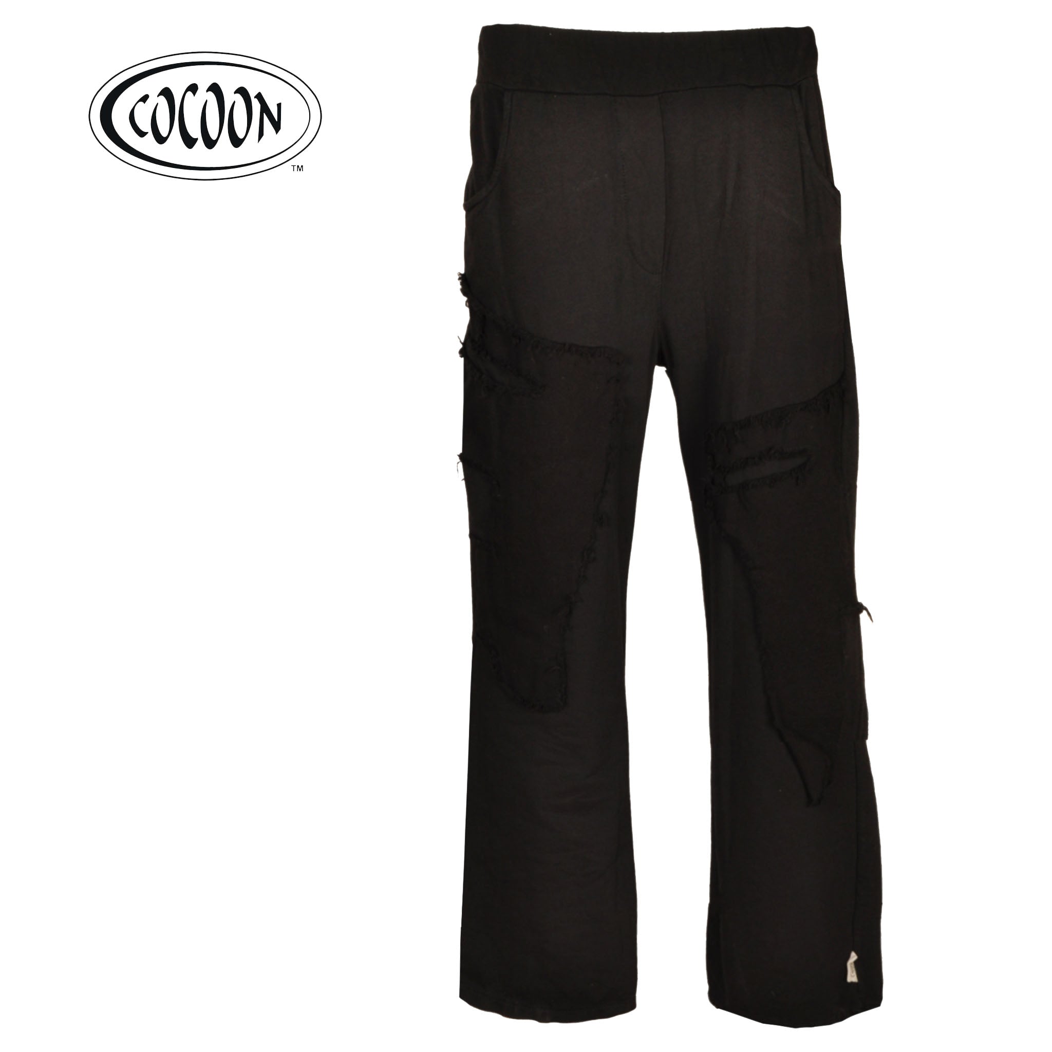Cocoon raw-edge 2 textured track pant